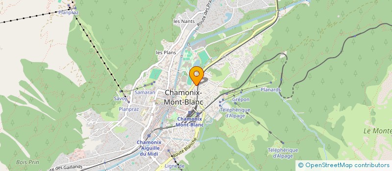 localisation de l'entreprise MARGHERITA SCI à CHAMONIX-MONT-BLANC