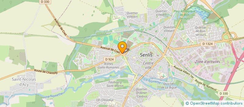 localisation de l'entreprise MARGIMAR  SENLIS