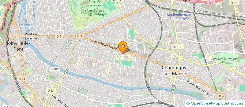 localisation de l'entreprise MARGINALE à CHAMPIGNY-SUR-MARNE