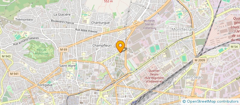 localisation de l'entreprise MARGNAT  CLERMONT-FERRAND