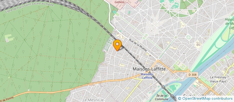 localisation de l'entreprise MARGNET  MAISONS-LAFFITTE