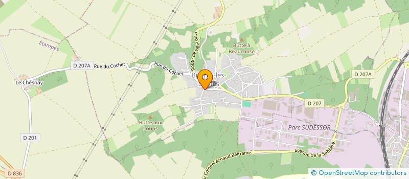 localisation de l'entreprise MARGO  BRIERES-LES-SCELLES