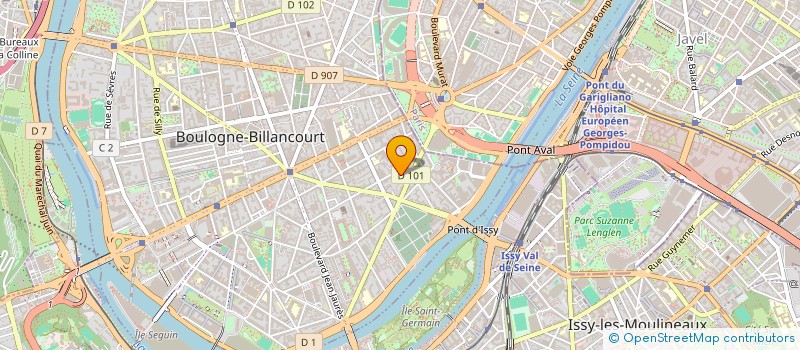 localisation de l'entreprise MARGO à BOULOGNE-BILLANCOURT