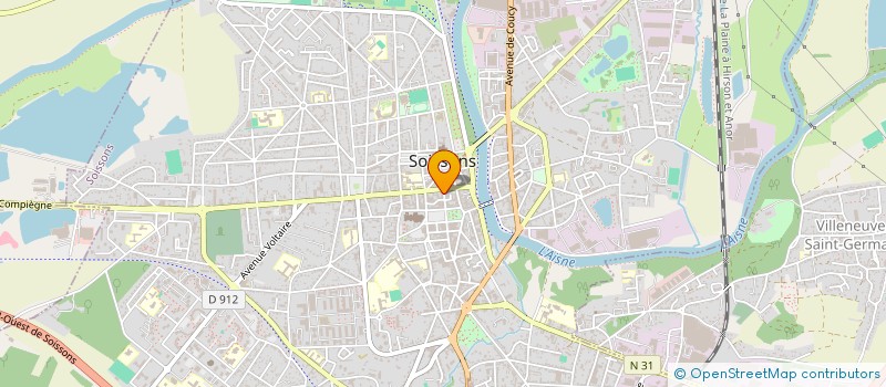 localisation de l'entreprise MARGO à SOISSONS