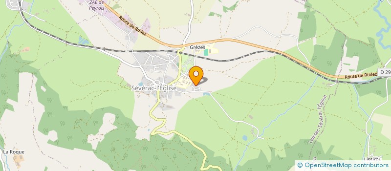 localisation de l'entreprise MARGO  LAISSAC-SEVERAC L'EGLISE