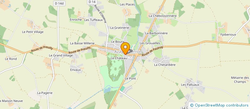 localisation de l'entreprise MARGO PRIMUS  AZAY-LE-FERRON