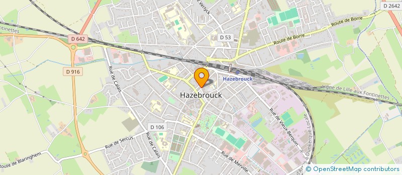 localisation de l'entreprise MARGO THEO  HAZEBROUCK