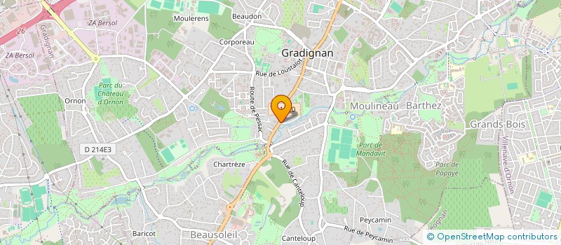 localisation de l'entreprise MARGOT à GRADIGNAN