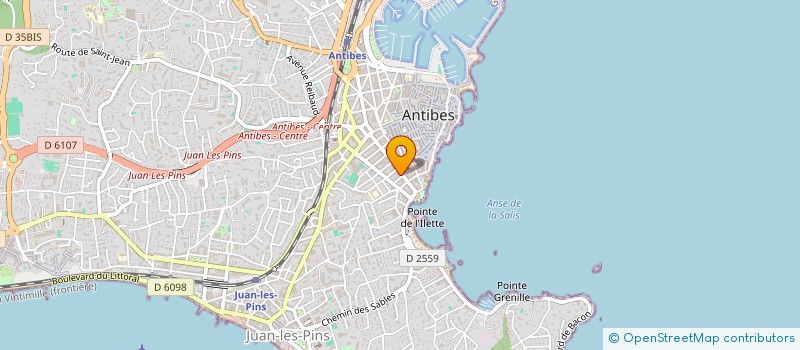 localisation de l'entreprise MARGOT à ANTIBES