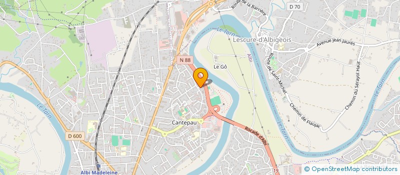 localisation de l'entreprise MARGOT à ALBI