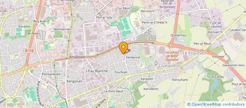 localisation de l'entreprise MARGOT  GUIPAVAS