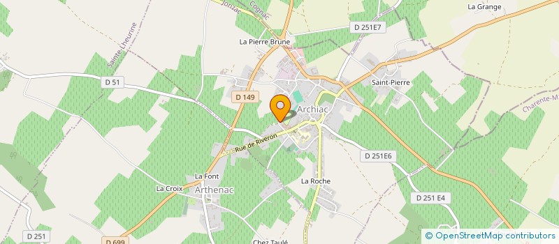 localisation de l'entreprise MARGOT  ARCHIAC