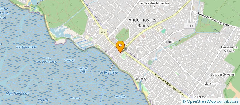 localisation de l'entreprise MARGOT LIBERTY  ANDERNOS-LES-BAINS