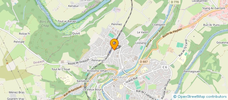 localisation de l'entreprise MARGOT SALAUN à CHATEAULIN