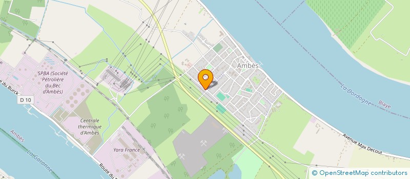 localisation de l'entreprise MARGOUILLAT  AMBES