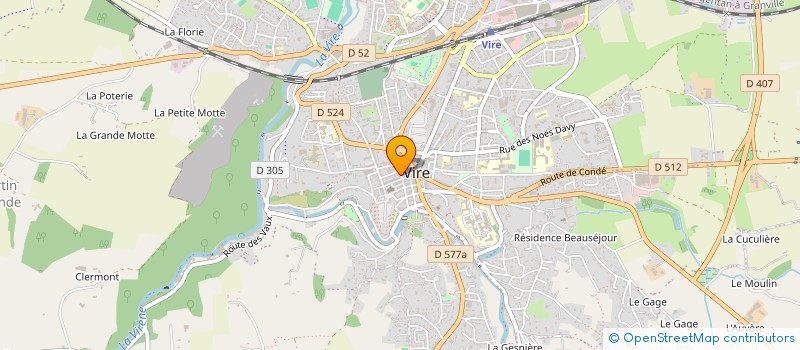 localisation de l'entreprise MARGUERIE  VIRE-NORMANDIE