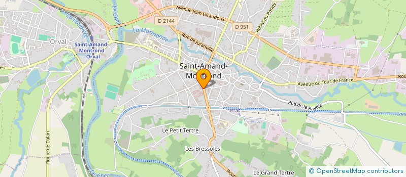 localisation de l'entreprise MARGUERITAT ET FILS à SAINT-AMAND-MONTROND