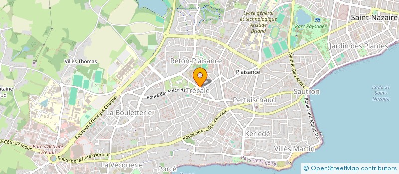 localisation de l'entreprise MARGUERITE  SAINT-NAZAIRE