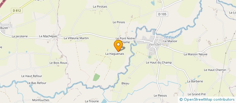 localisation de l'entreprise MARGUERITE  LA CHAPELLE SAINT AUBERT