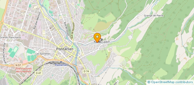 localisation de l'entreprise MARGUERITE  PONTARLIER