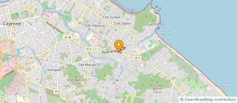 localisation de l'entreprise MARGUERITE  CAYENNE