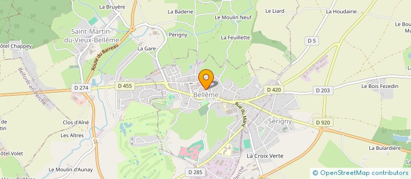 localisation de l'entreprise MARGUERITE BONNEHERBE à BELLEME