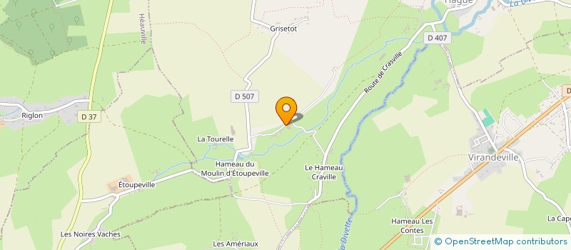 localisation de l'entreprise MARGUERITE CAUVIN  TEURTHEVILLE-HAGUE