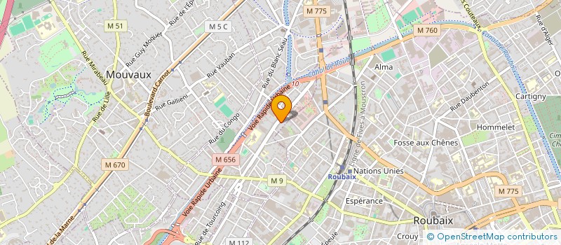localisation de l'entreprise MARGUERITE ET COMPAGNIES à TOURCOING
