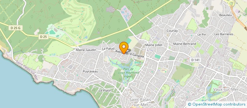 localisation de l'entreprise MARGUERITE ET LES ABEILLES  SAINT-PALAIS-SUR-MER