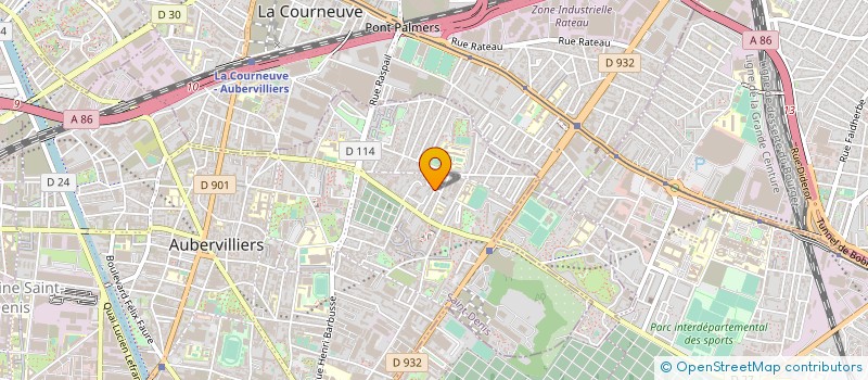 localisation de l'entreprise MARGUERITE REA  AUBERVILLIERS