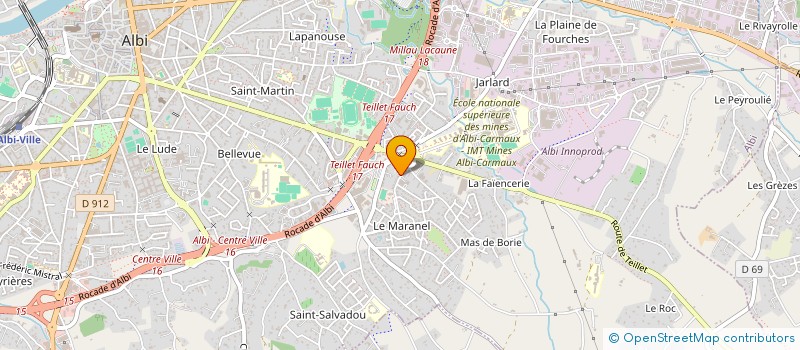 localisation de l'entreprise MARGUERITE REGENERATION à ALBI