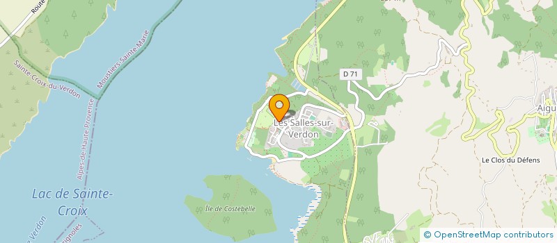 localisation de l'entreprise MARGUERITTE  LES SALLES-SUR-VERDON