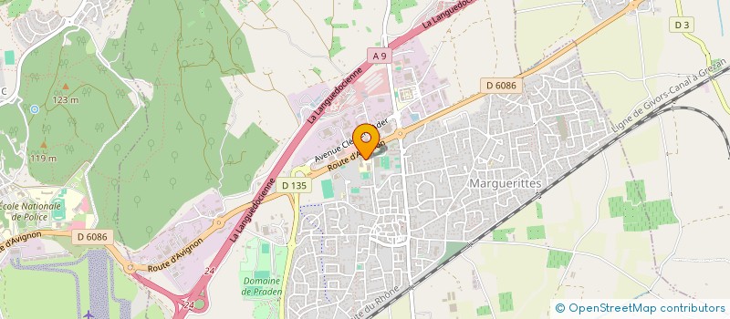 localisation de l'entreprise MARGUERITTES SHUTTLECOCK  MARGUERITTES