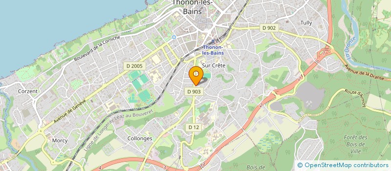 localisation de l'entreprise MARGUET AUTOS à THONON-LES-BAINS