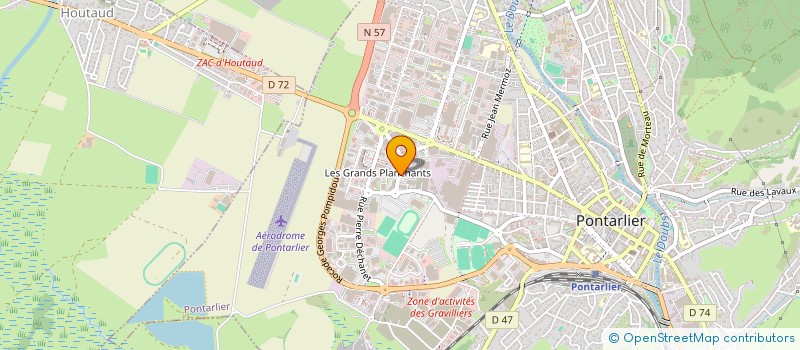 localisation de l'entreprise MARGUET - CLAIN - BOVET  PONTARLIER