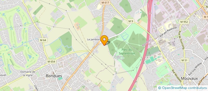 localisation de l'entreprise MARGUIMMO  BONDUES