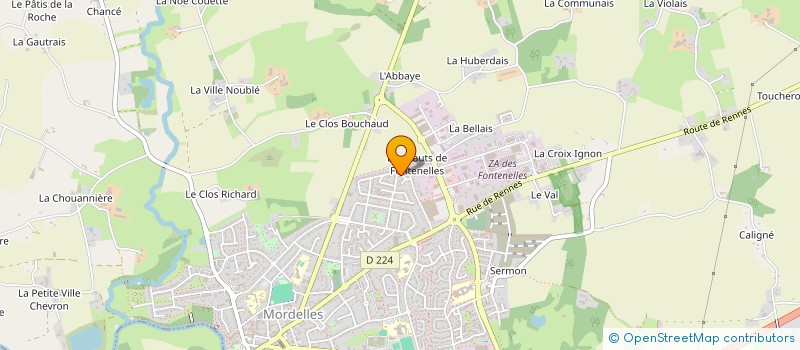 localisation de l'entreprise MARGUITHO  MORDELLES