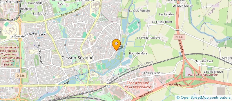 localisation de l'entreprise MARGUS  CESSON-SEVIGNE