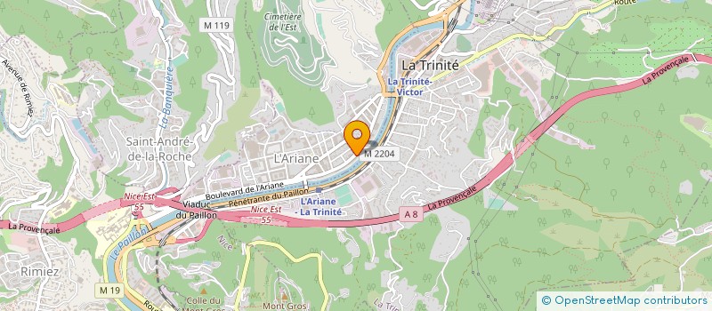 localisation de l'entreprise MARHABA à NICE