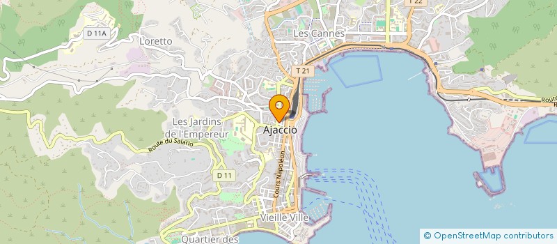 localisation de l'entreprise MARHABA à AJACCIO