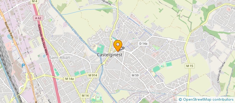 localisation de l'entreprise MARHIL  CASTELGINEST