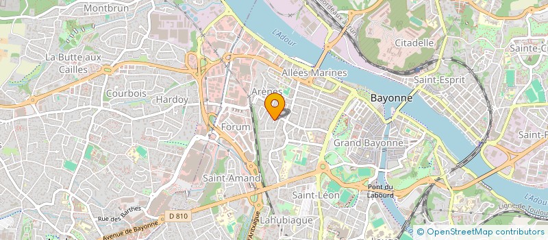 localisation de l'entreprise MARHUM  BAYONNE