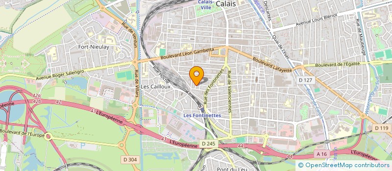 localisation de l'entreprise MARI.JO  CALAIS