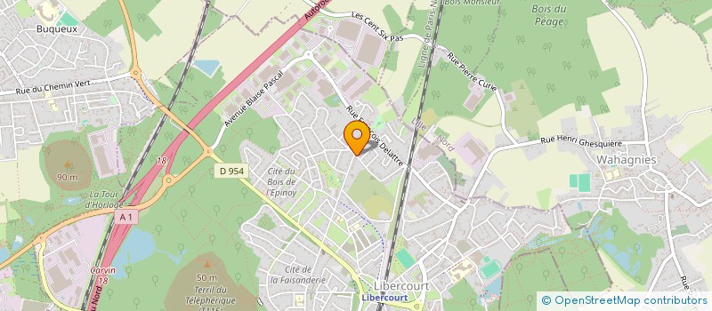 localisation de l'entreprise MARI TP  LIBERCOURT