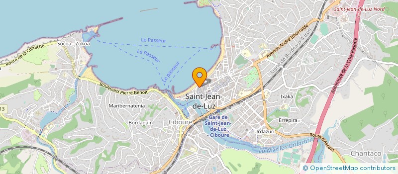 localisation de l'entreprise MARI ZINEMA à SAINT-JEAN-DE-LUZ