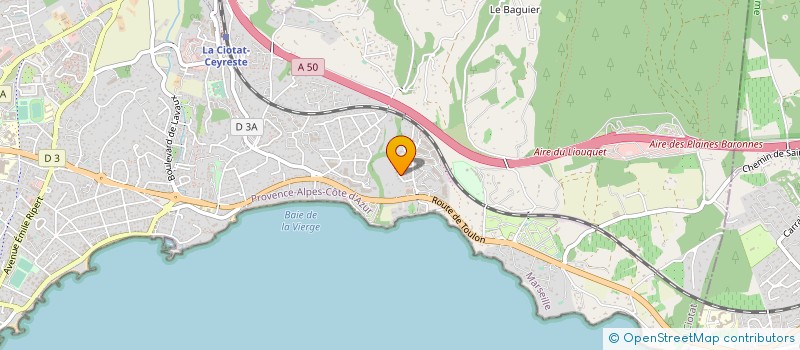 localisation de l'entreprise MARIA BEACH à LA CIOTAT