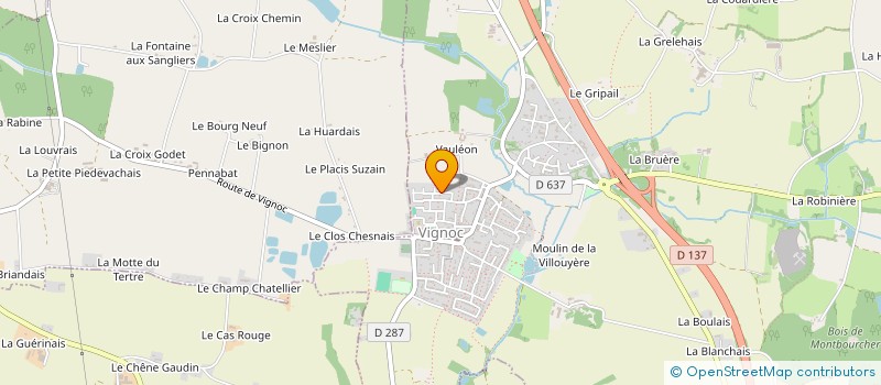 localisation de l'entreprise MARIA-BROCELIANDE  VIGNOC