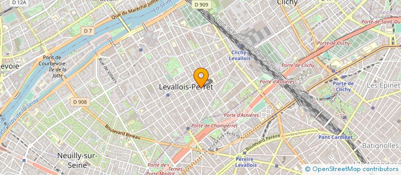 localisation de l'entreprise MARIA COIFFURE à LEVALLOIS-PERRET