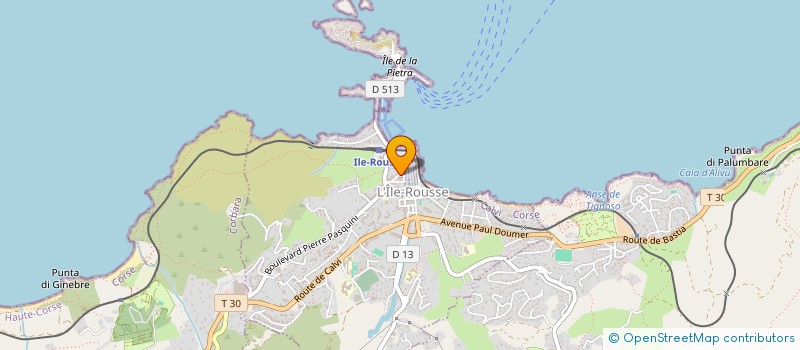 localisation de l'entreprise MARIA DI U PRETE à L'ILE ROUSSE