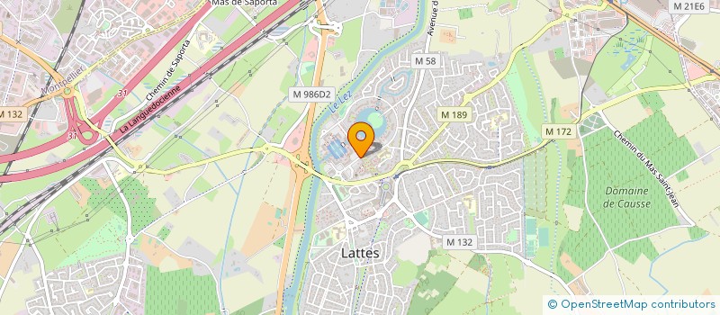 localisation de l'entreprise MARIAGE & BEAUTE à LATTES